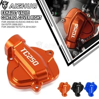 tc250 with logo motorcycle right side exhaust power valve control cover for husqvarna 250300 tetctx 2014 2021 250 tc 2015 20