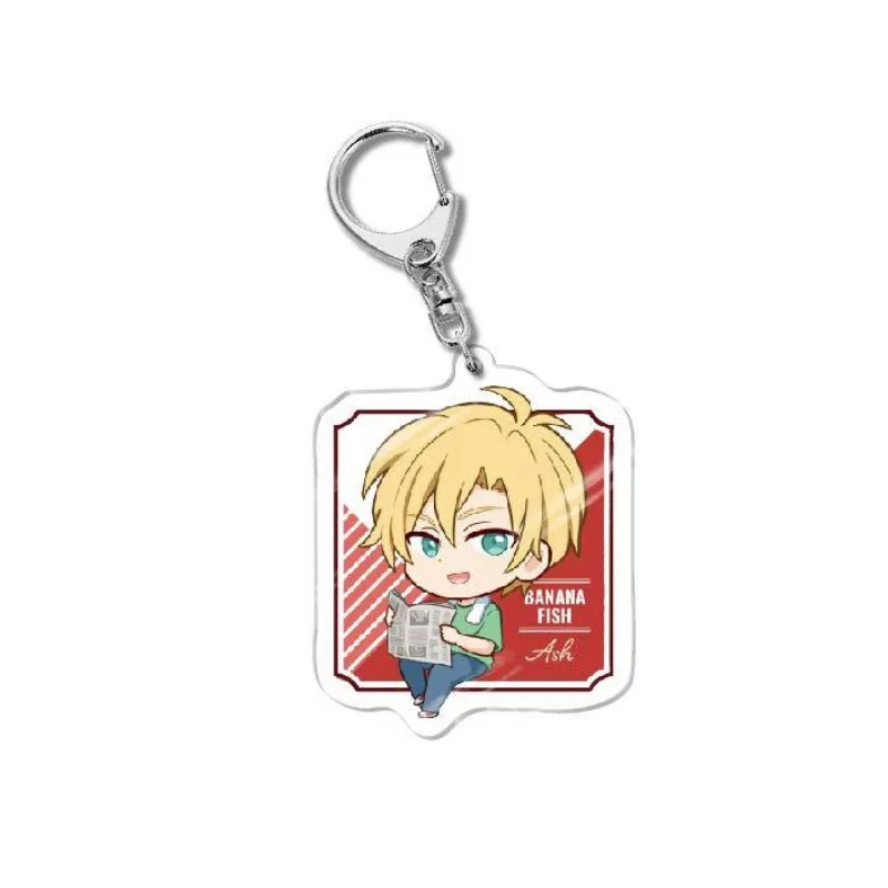 Новый брелок в стиле аниме Банан-рыба акриловые фигурки для косплея сумки