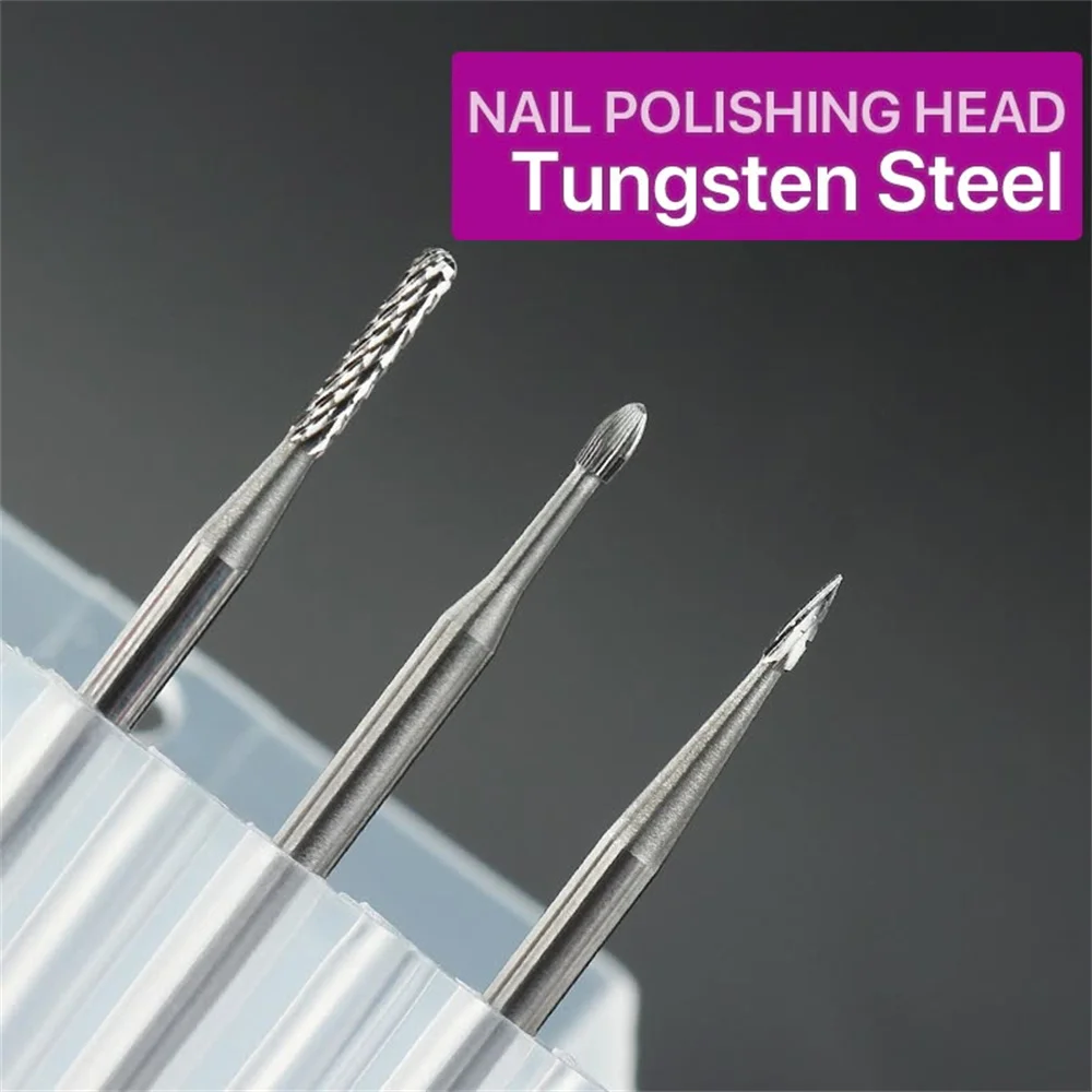 

Professional Safety Carbide Nail Bit 3/32'' Cuticle Clean Nail Drill Bit Under Nail Cleaner for Cuticle Dead Skin Nail Prepare