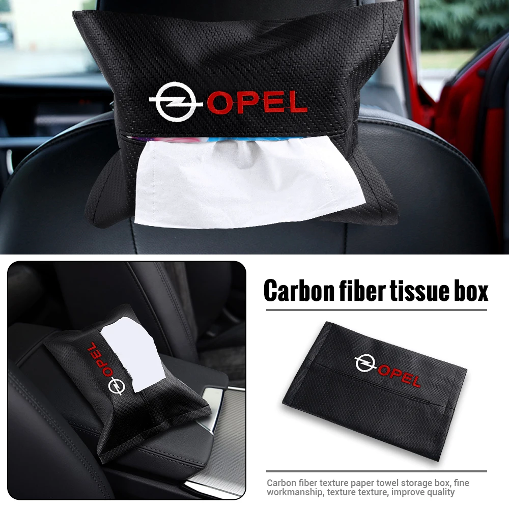 

1pc Car Seat Tissue Box Holder Tissue Case Car Interior Accessories For Opel Corsa D Astra G H J Zafira B A Insignia 2016 Vectra