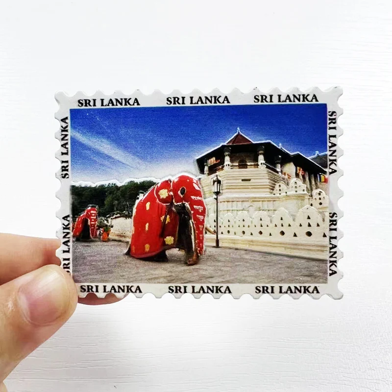 Туристические сувениры со слоном Шри-Ланки 3D магнитные наклейки на холодильник