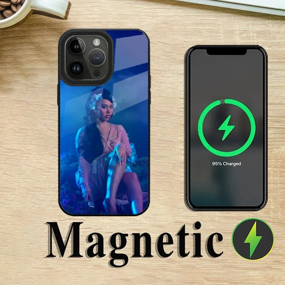 Чехол для телефона Singer Kali U-Uchis iPhone 16 15 14 13 12 11 Plus Pro Max Mini Magsafe с магнитной