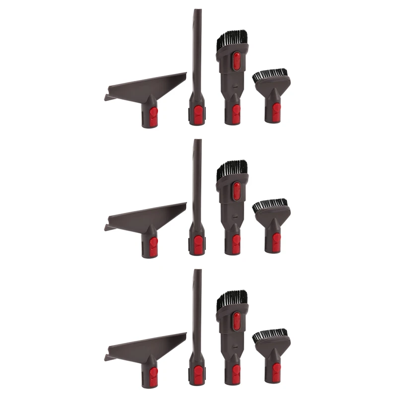 

12X Accessory Tool Kit Attachment Set For Dyson V7 V8 V10 Sv10 Sv11 Cordless Vacuum Cleaner