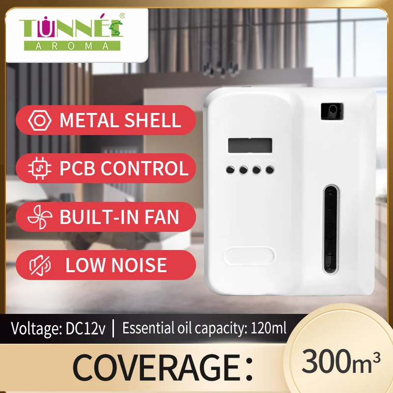 

AROMA TUNNEL Intelligent Aroma Fragrance Machine Coverage 300 m³ Essential Oil Aroma Diffuser 150ml Low Noise For Home Hotel