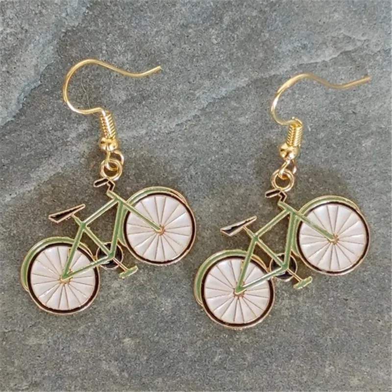 

Индивидуальные велосипедные Подвесные серьги, Необычные интересные ювелирные изделия, фотоцикл, подарок, подходит для женского стиля