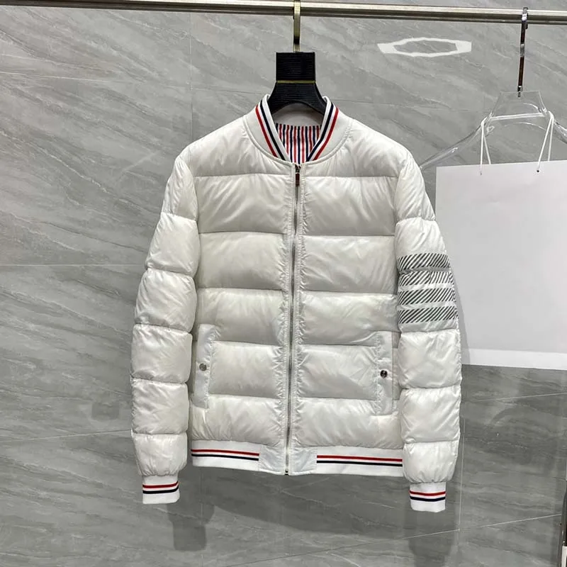 Winter Down Jacket White Luxury Brand Fashion Korean Designe Thick White Duck Down Warm Parkas Coats Casual Business Padded Coat