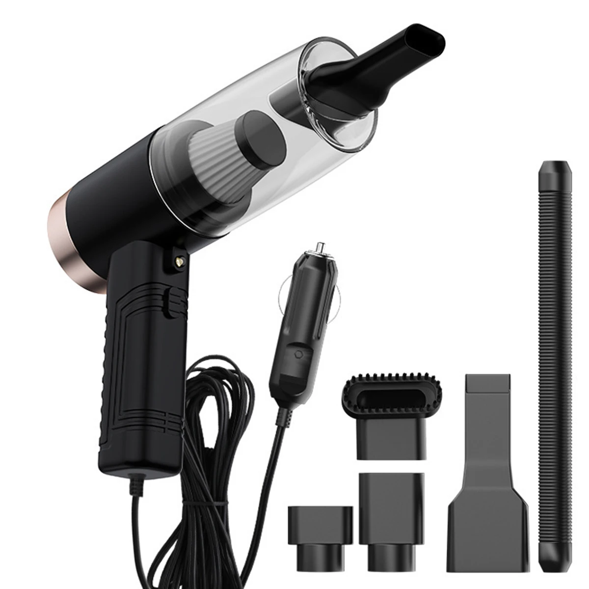 

Car Handheld Vacuum Cleaner 120W Wet and Dry Dual Use Vacuum Cleaner with Light Aromatherapy Car Car