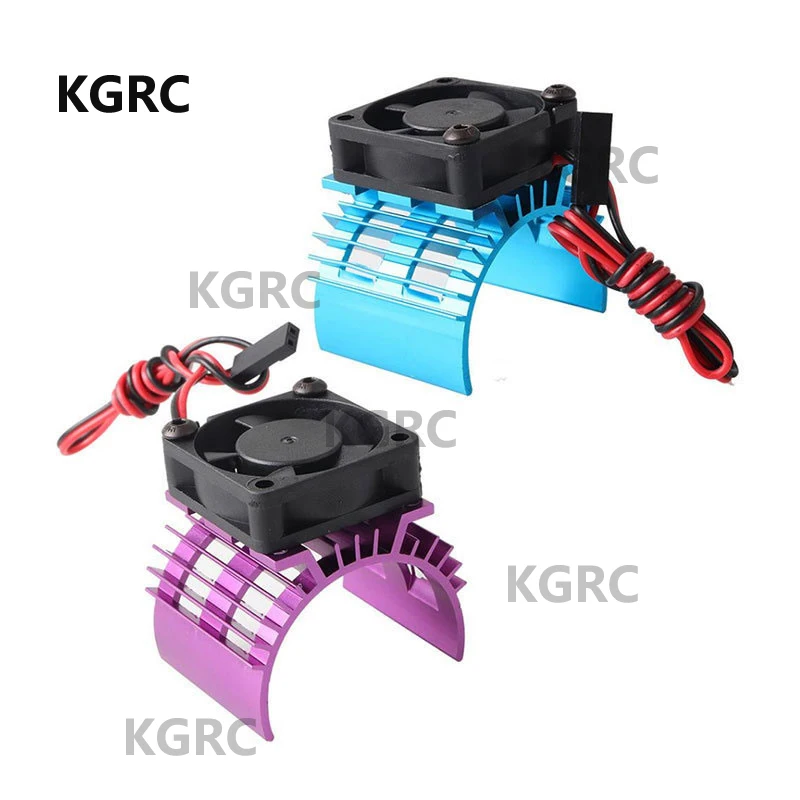 

Red&Blue RC Parts Electric Car brushless Motor Heatsink Cover Cooling Fan for 1:10 HSP RC Car 540 550 3650 Size Motor Heat Sink