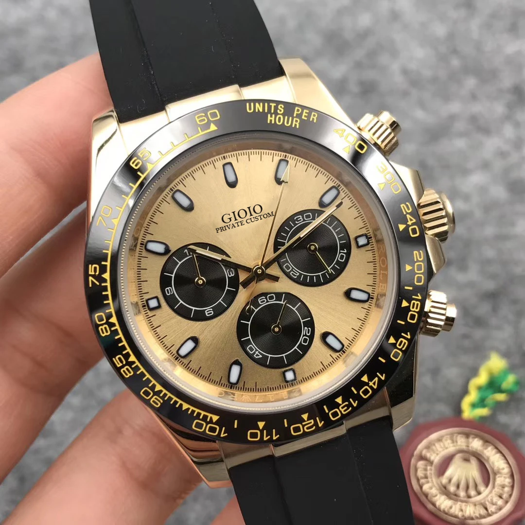 

Men Watch Automatic Mechanical Gold Black Blue