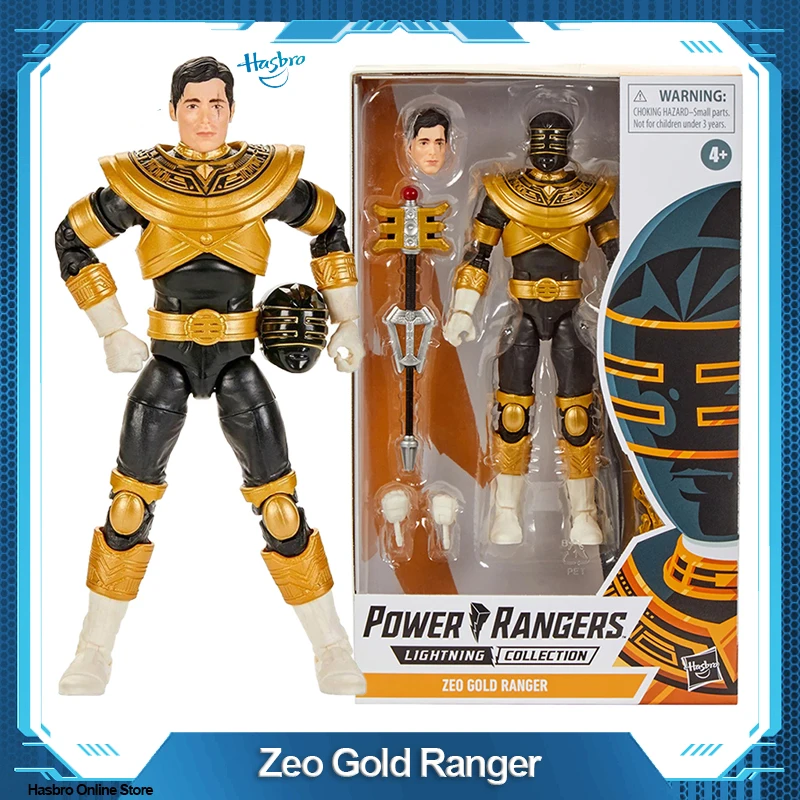 

Hasbro Power Rangers Lightning Collection Zeo Gold Ranger 6-Inch Premium Collectible Action Figure Toy with Accessories E8659