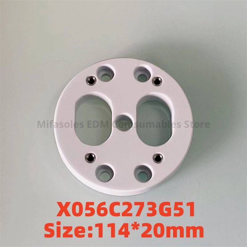 

EDM M307 M308 Нижняя керамическая изоляционная пластина X056C273G51 X056C110G51 114x15 мм 114x20 мм для низкоскоростного станка для резки проволоки серии DWC