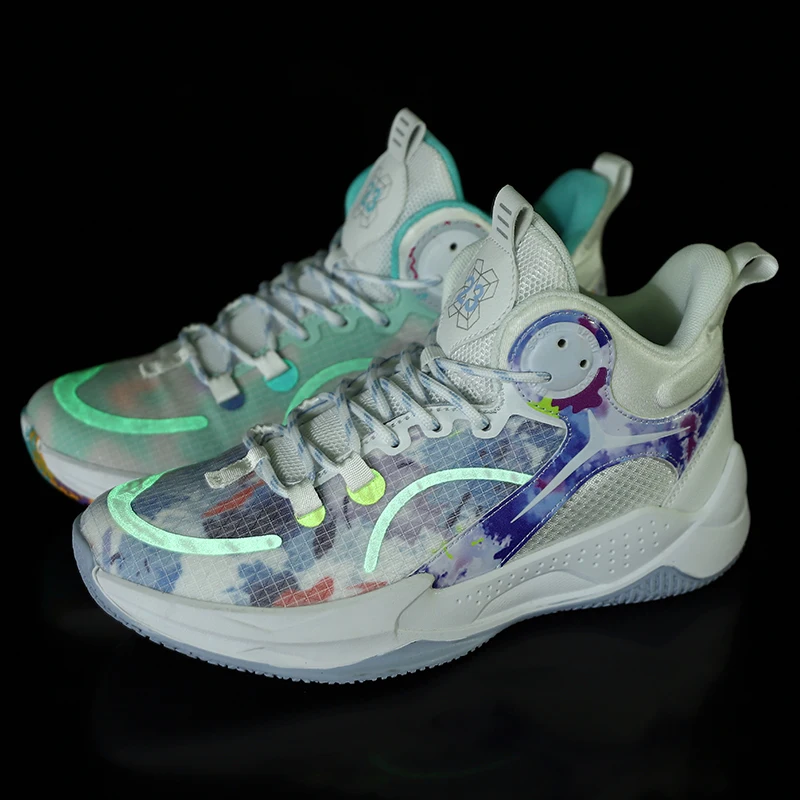 Mixed Colors Men Basketball Shoes Ankle Sneakers For Unisex Luminous Tenis Masculino Design Sport Shoes Women