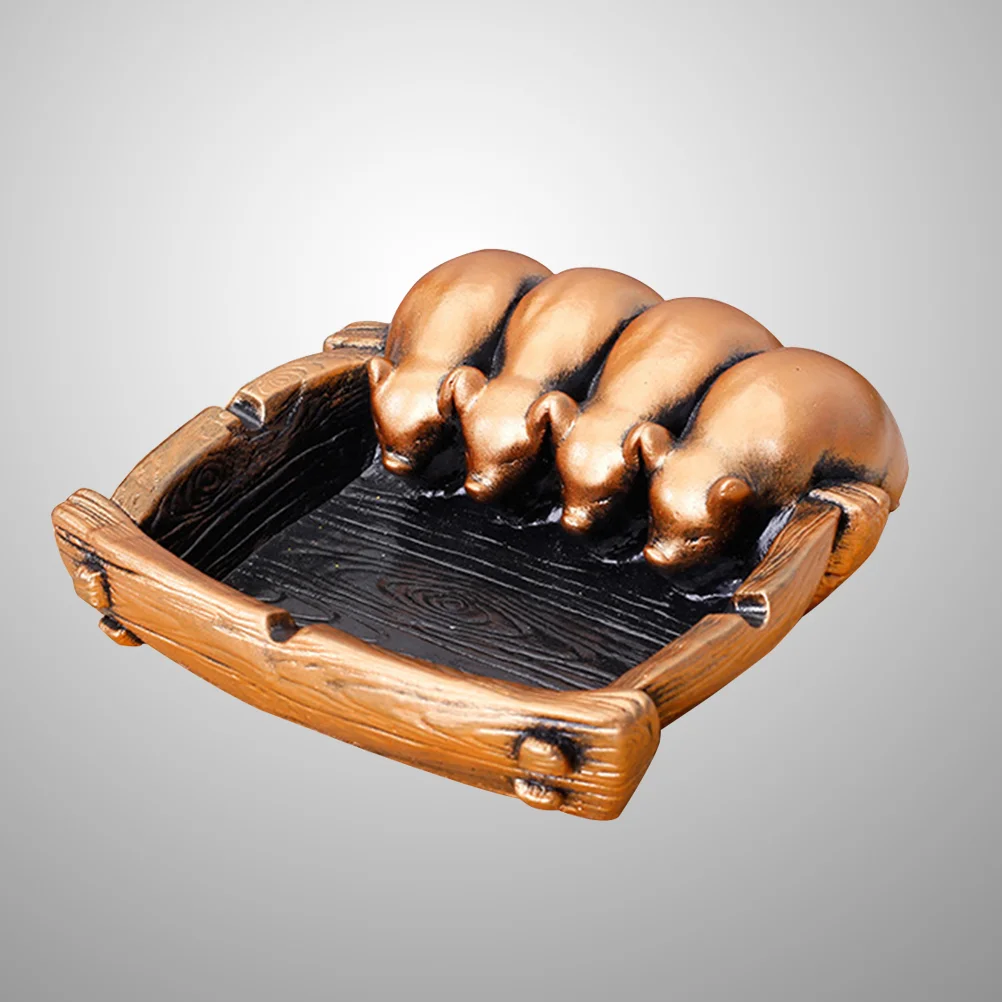 

Unique Fortune Resin Ashtray Holder Home Decor Crafts)