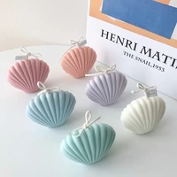 shell candle mold home ornament birthday aromatherapy soy wax scented handmade candles wedding props shooting decoration gift