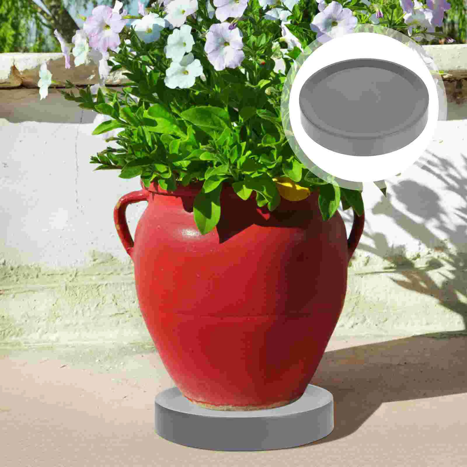 

Plantpot Flower Wheelswheel Stand Planter Dolly Saucer Trolley Tray Garden Castersindoor Rolling Holdercaster Movable Potsroller