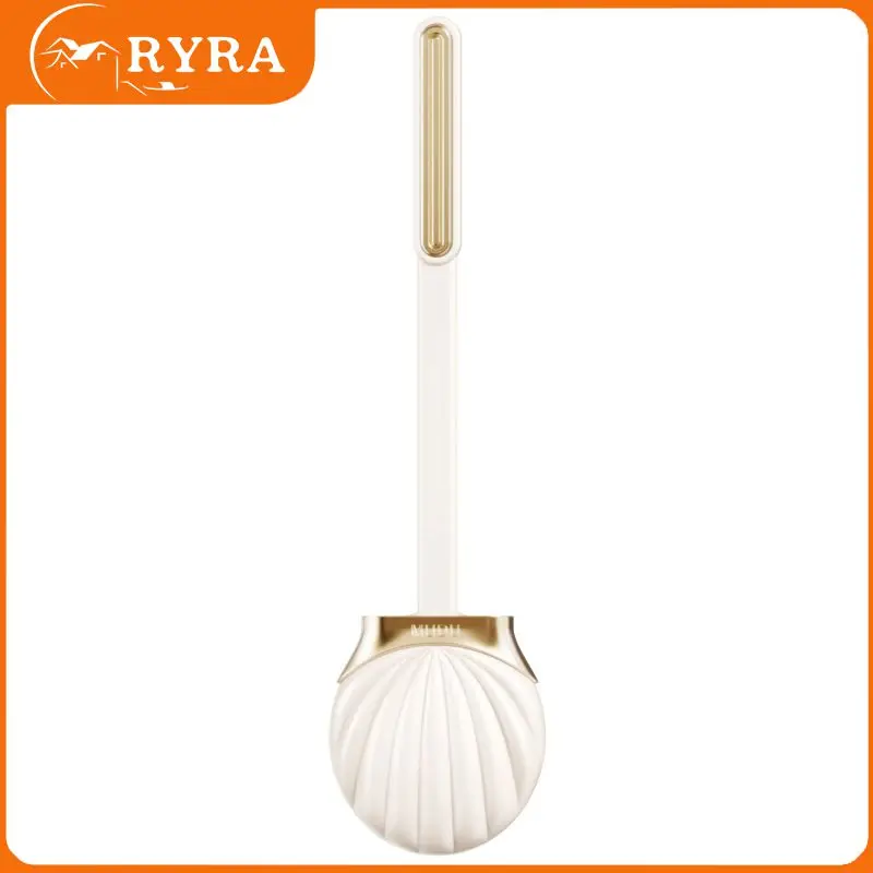 

Щетка для унитаза Бытовая с держателем в форме ракушки, щетка для унитаза, плоская щетка для унитаза, аксессуары для ванной комнаты, силиконовая длинная ручка