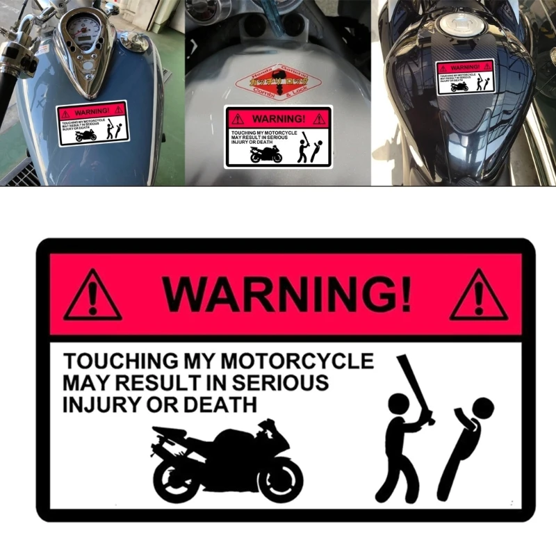 

Dont Touch Warning Mark Text Unique Decal 5.9''x3.5''(15x9cm) Car Sticker Decals for Motorbike Motorcycle GTWS