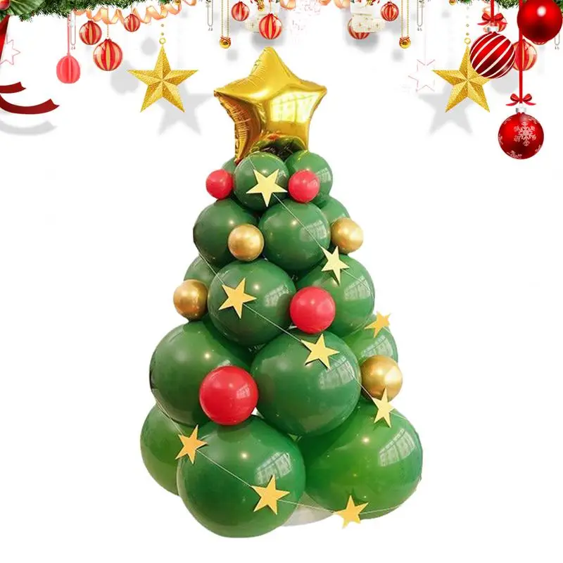 

Christmas Tree Balloon Christmas Theme Party Balloons Decorations Christmas Tree Gift Box Foil Balloon For Xmas New Year Party