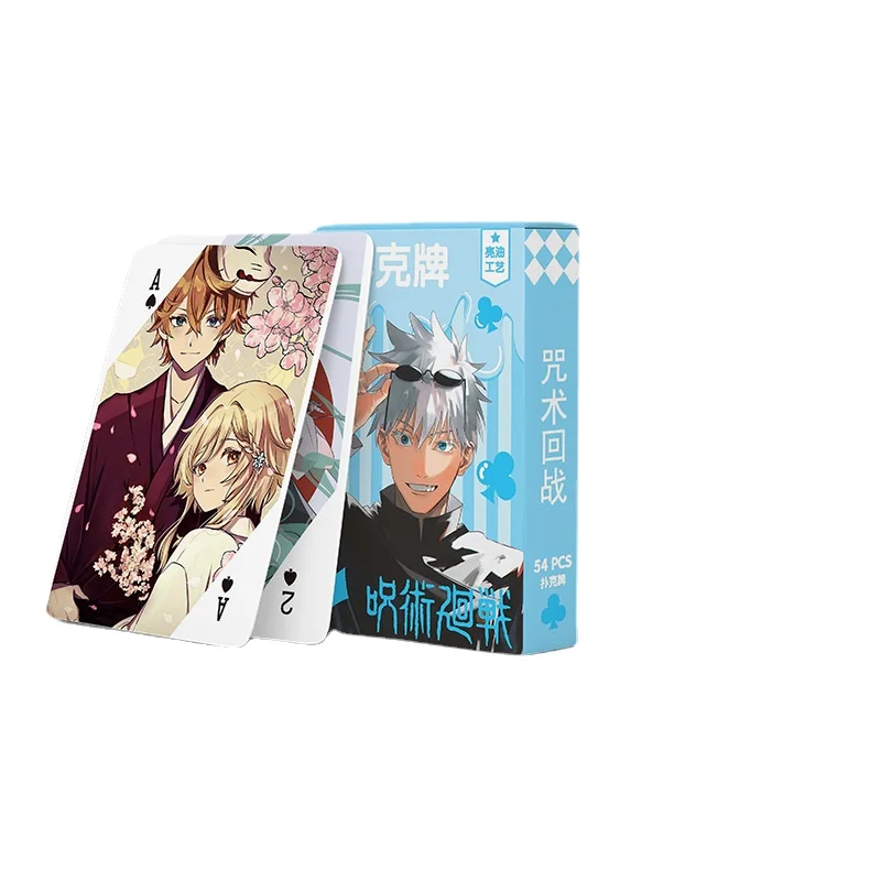 

Jujutsu Kaisen Playing CARDS Gojo Satoru Print Card Game Board Games for Adults Cartoon Anime Hobby Collectibles Children Toys