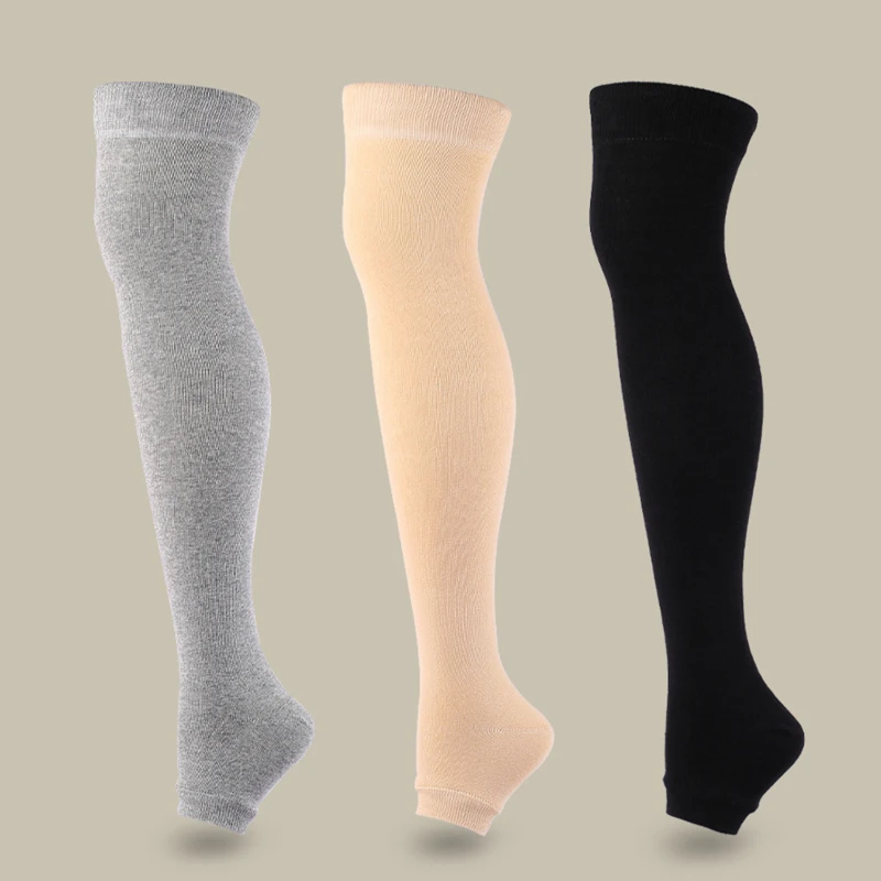 

Compression Stockings Open Toe Knee Socks Varicose Veins Treat Shaping Graduated Pressure Stockings Women's Stockings Long Socks