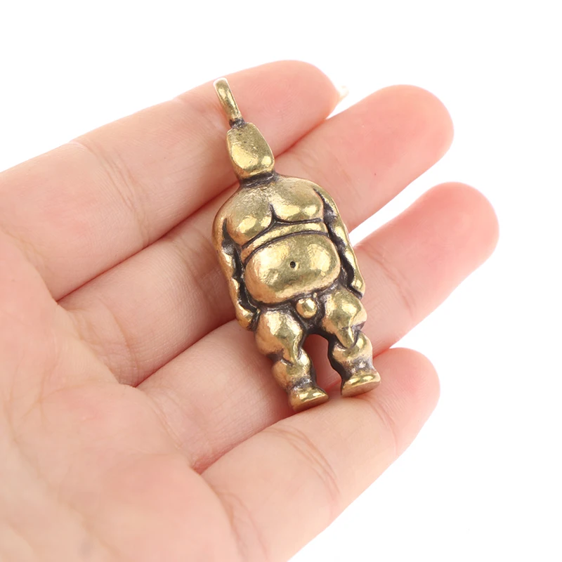 

Брелок для ключей fat man, подвеска, ювелирное изделие, металлический медный брелок, винтажные мужские брелки