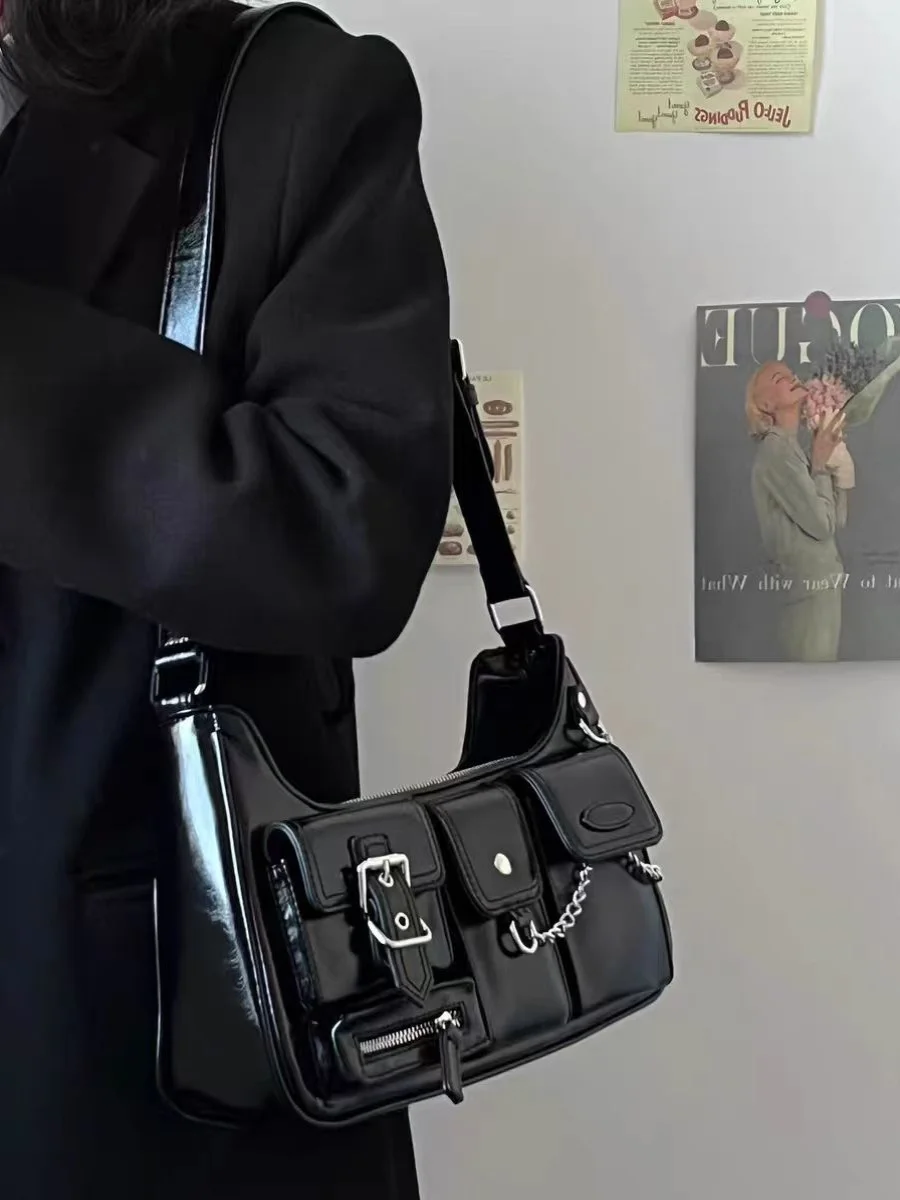 Сумка-Кроссбоди Lizzytsu женская из экокожи повседневный саквояж на плечо с откидной