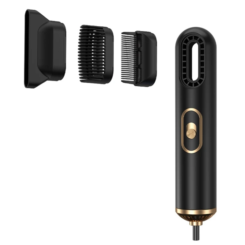 

3 In 1 Hair Dryer Professional Electric Hair Dryers Air Blue Light Negative Ion Brush For Home Travel A EU Plug