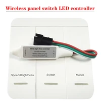 rf wireless panel switch led controller smart led dimmer panel controller for ws2811 ws2812b light strip dc12 24v