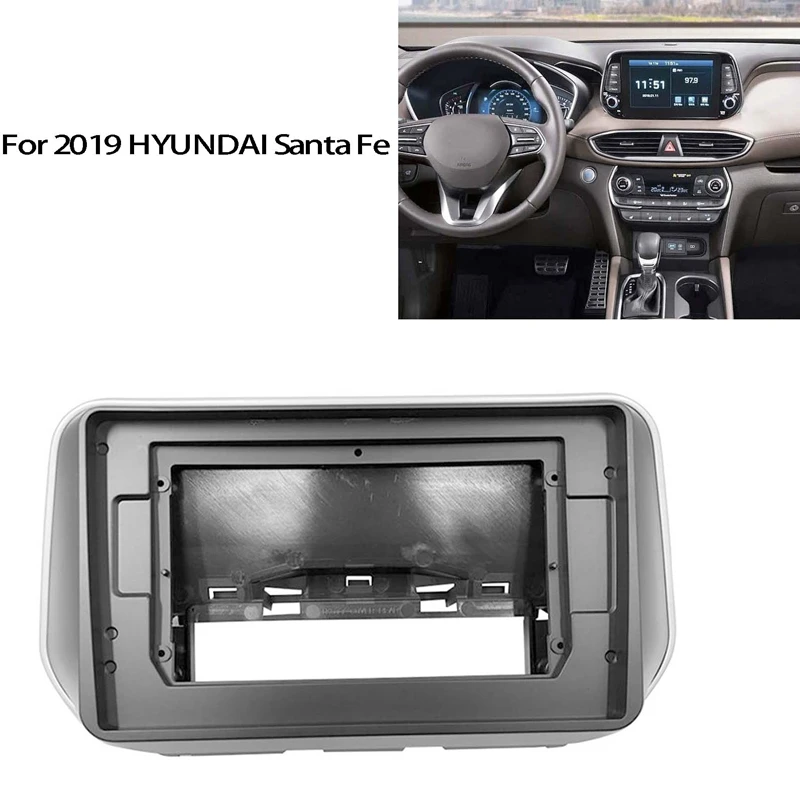 

10,1 дюймовая Автомобильная панель Fascia Для HYUNDAI Santa Fe 2019 2Din, стерео панель, крепление для приборной панели, автомобильный комплект рамы для DVD