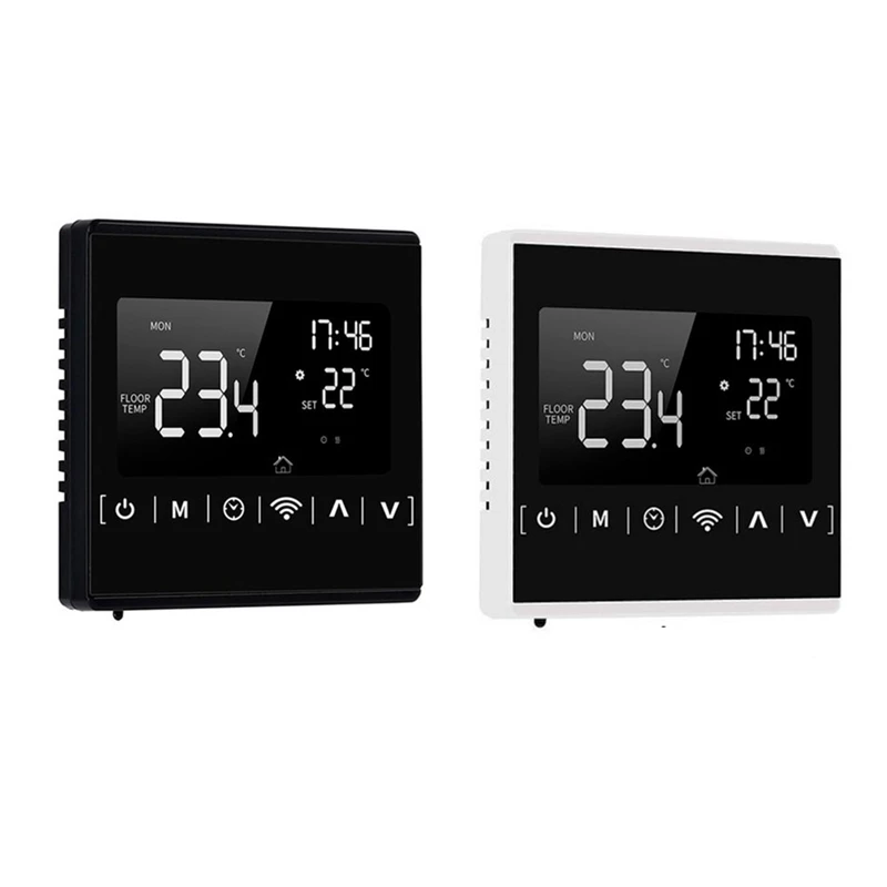 

Wifi Smart Thermostat,1823 16A Electric Heating Temperature Remote Controller LCD Touch Screen Heating Thermostat