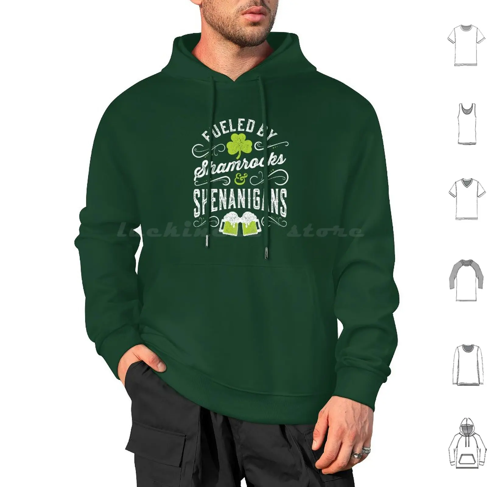 Фургон Shamrocks &amp Shenanigans дневные толстовки длинный рукав день Святого Ирландия