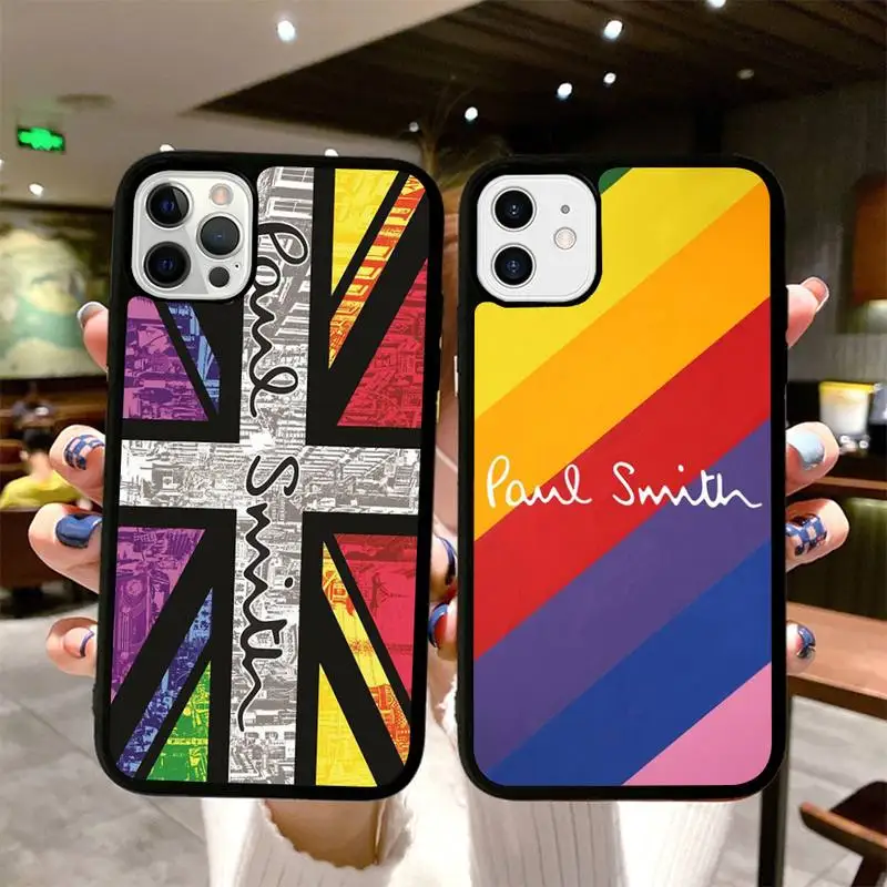 

S-Smith-fashion-P-Paul brand Phone Case for iPhone 14 13 12 11 Pro Max mini 8 7 Plus X SE XR Silicone Hard PC Fundas