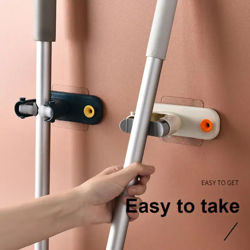 

Настенная вешалка для швабры, крючок для швабры в ванную комнату, клейкая вешалка, домашний стеллаж для хранения, настенные крючки для швабр...