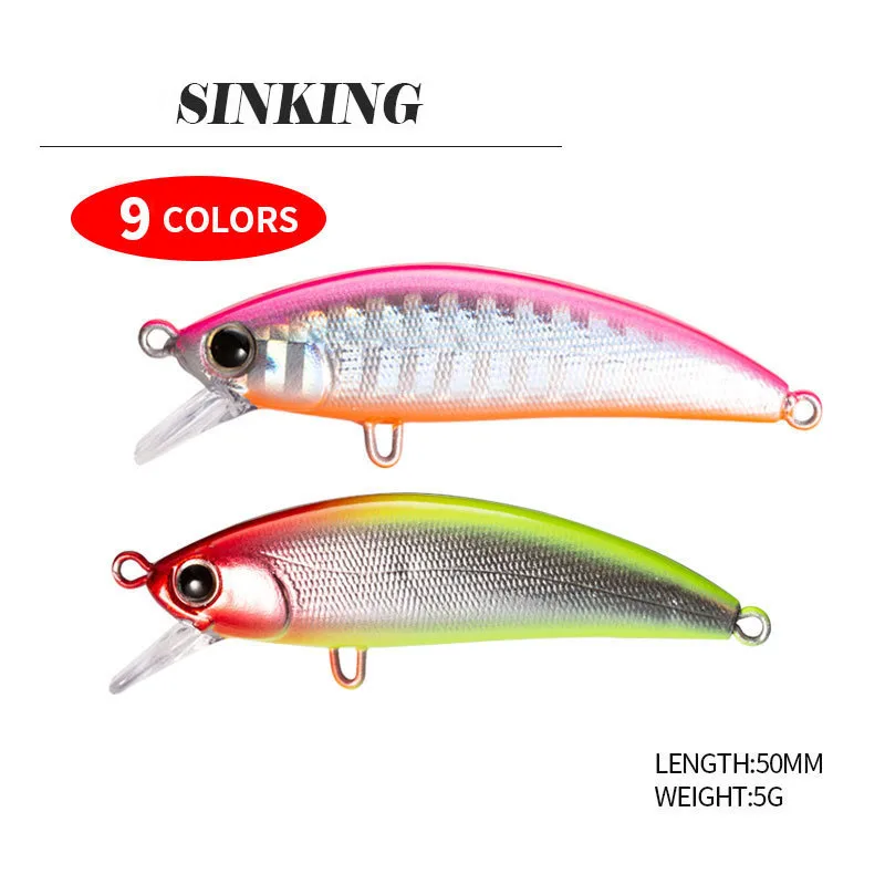 

50 мм 5g карандаш, тонущий гольян, приманка для рыбной ловли, шумовая приманка, жесткая приманка, искусственная приманка, Фабричный воблер, при...