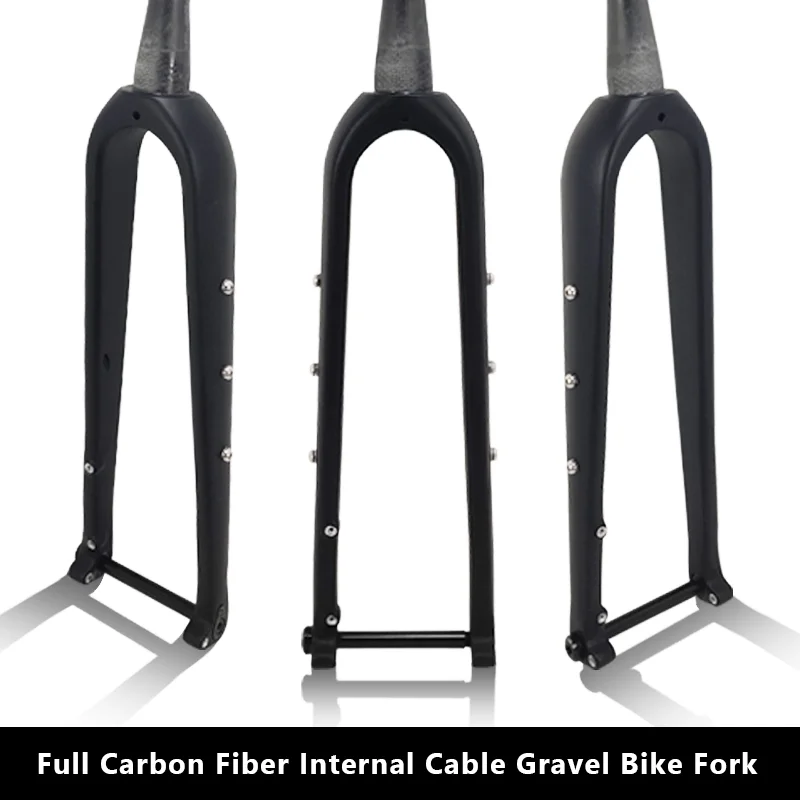 CW Gravel Fork 700C Disc Full Carbon Fiber Road Bike Fork 100*12mm Fork for bicycle Carbon frame carbon fork 700*45C/650B*2.1