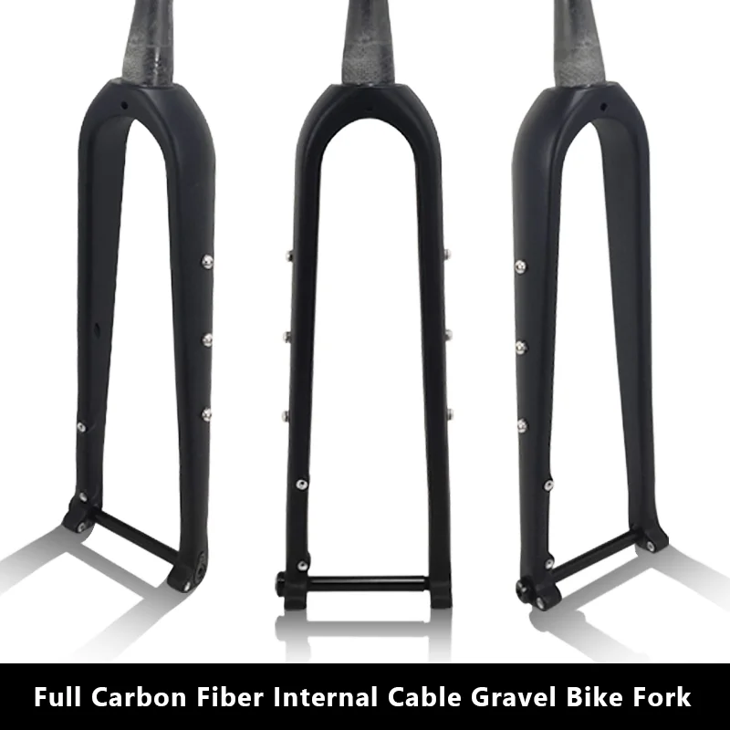 CW Gravel Fork 700C Disc Full Carbon Fiber Road Bike 100*12mm for bicycle frame carbon fork 700*45C/650B*2.1 | Спорт и развлечения