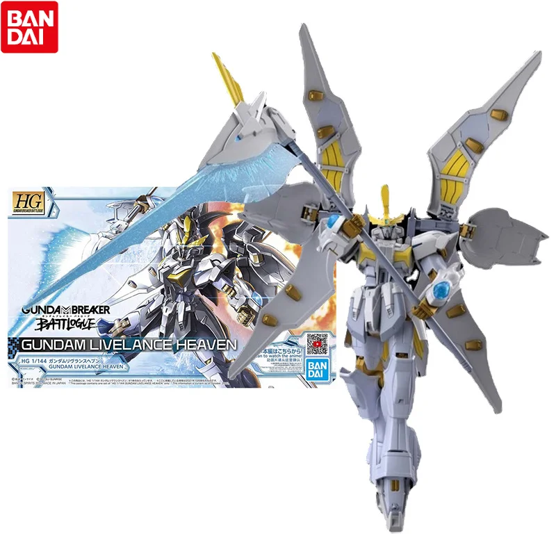 

Bandai Genuine Gundam Model Kit Anime Figure HG 1/144 Livelance Heaven Collection Gunpla Anime Action Figure Toys for Children