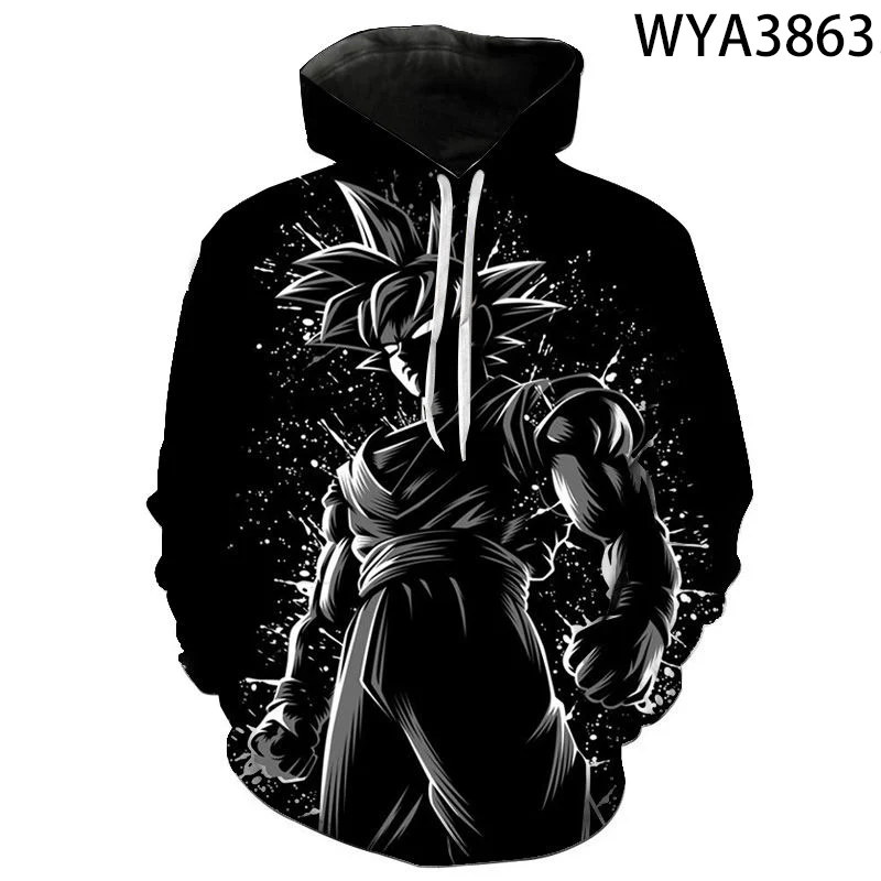

2022 Spring Anime Hoodies Casual Men Women Children Fashion Dragon Sweatshirts 3D Printed Streetwear Boy Girl Kids Cool Coat