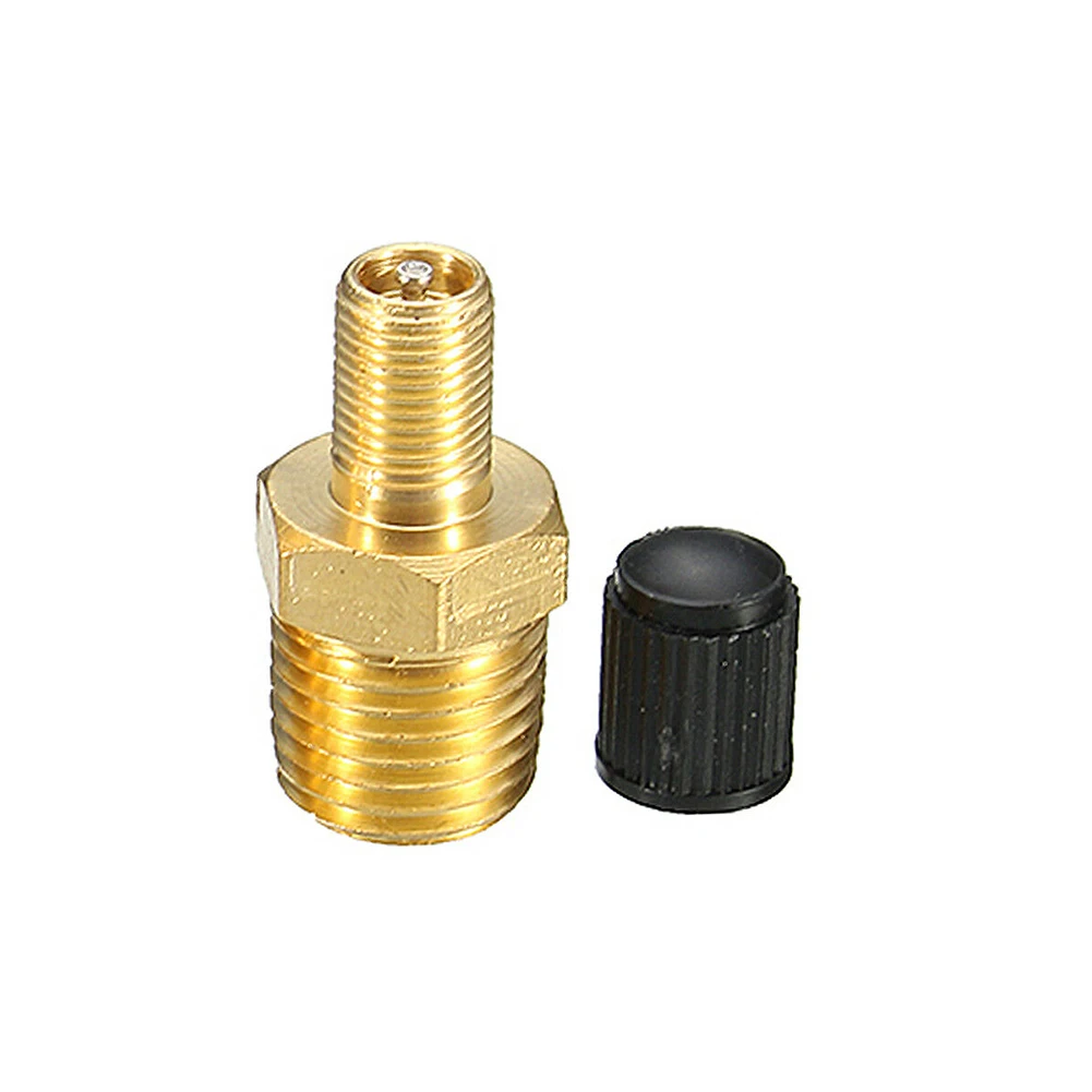 

New Tank Fill Valve 1.00” Overall Length 1/4\" MPT 9/16” Hex Body Air Compressor Solid Brass With Installed Core