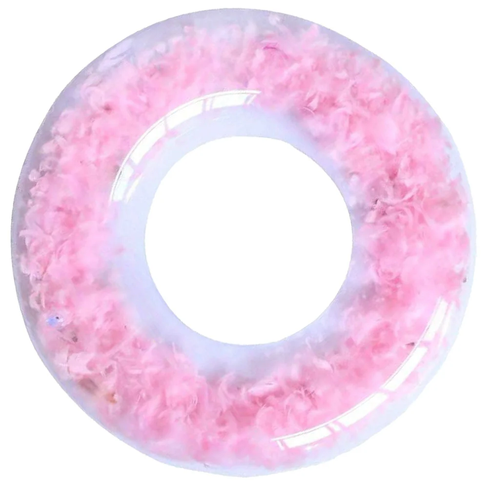 

Swim Tube with Swim Ring Raft Round Summer Pool Float for Summer Swim Fun Pool Toys for Kids Adults 60CM