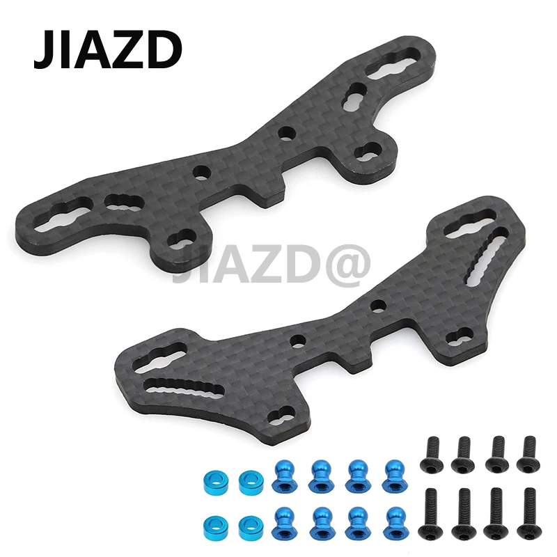 

Carbon Fiber Front and Rear Shock Tower Plate for Tamiya TT02S TT02SR TT-02 Type-S TT-02 Type-SR 1/10 RC Car Upgrade Parts
