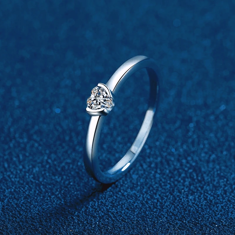 Красивое обручальное кольцо из белого золота 18 карат для женщин 0 3 карата