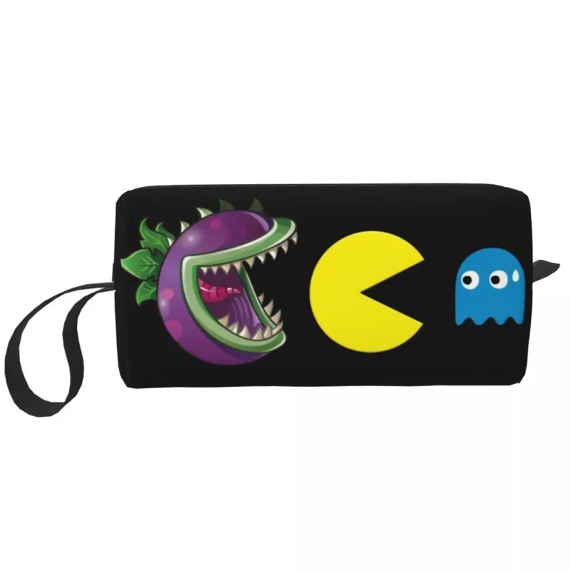 

Винтажная дорожная косметичка для женщин, органайзер для косметики с призраками, аркадными играми, ПК, для хранения косметики