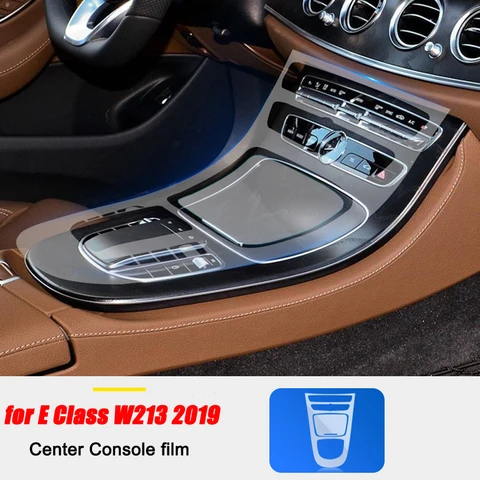 Для Mercedes Benz E Class W213 E200/260/300/320 2016-2019 автомобильные аксессуары центральная консоль ТПУ Прозрачная защитная пленка для мембраны