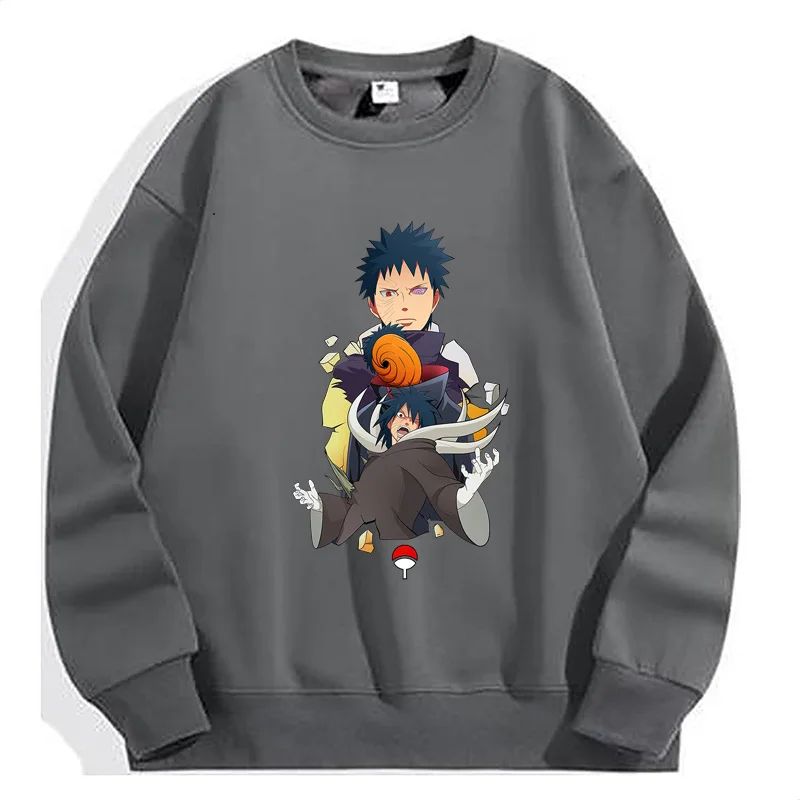 

2023 New Hoodies Men Women Sweatshirt Anime Naruto Print Hooded Blouse Y2k Oversize Harajuku Pullover Top Warm O Neck Sudadera