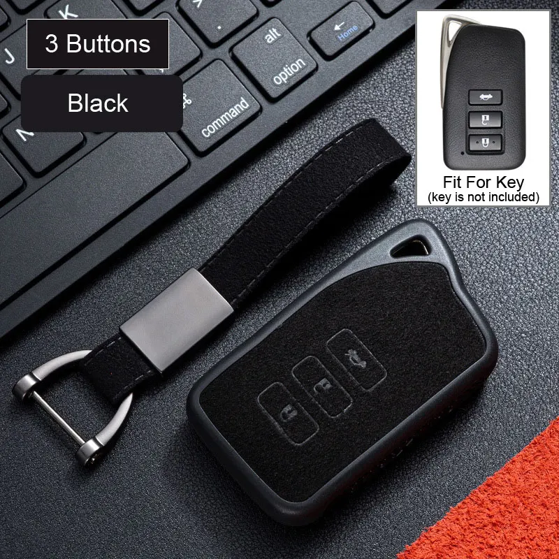 

Модный чехол для автомобильного ключа из ТПУ с кожаным аксессуаром для Lexus RX450 IS300 NX300 LX570 ES300h UX200 GX460 LS500 2022