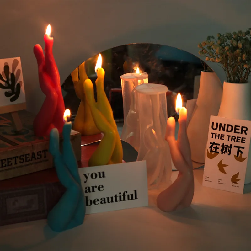 Форма для свечей ручной работы ароматерапии необычная форма ног