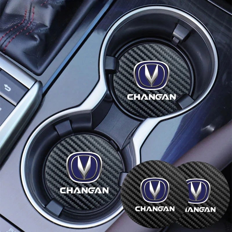 2 шт., Кожаная подставка для чашки Changan CS75 CS35 CS15 CS95 RAETON CX70 CS55 EADO CX20 CS15EV Alsvin