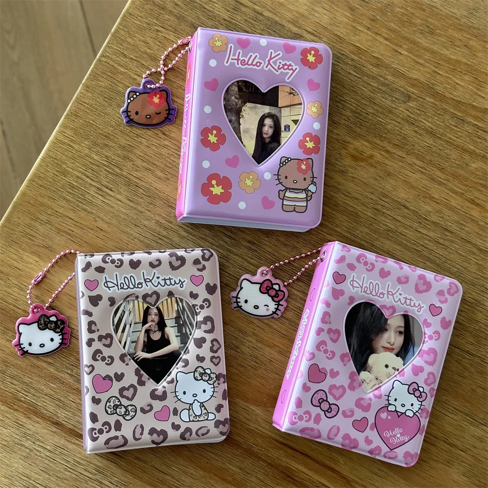 Kawaii Hello Kitty ретро леопардовый принт 3-дюймовая маленькая книга для хранения