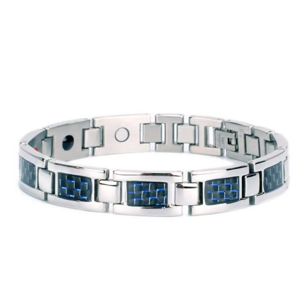 Титановые магнитные Браслеты из углеродного волокна для мужчин нержавеющей